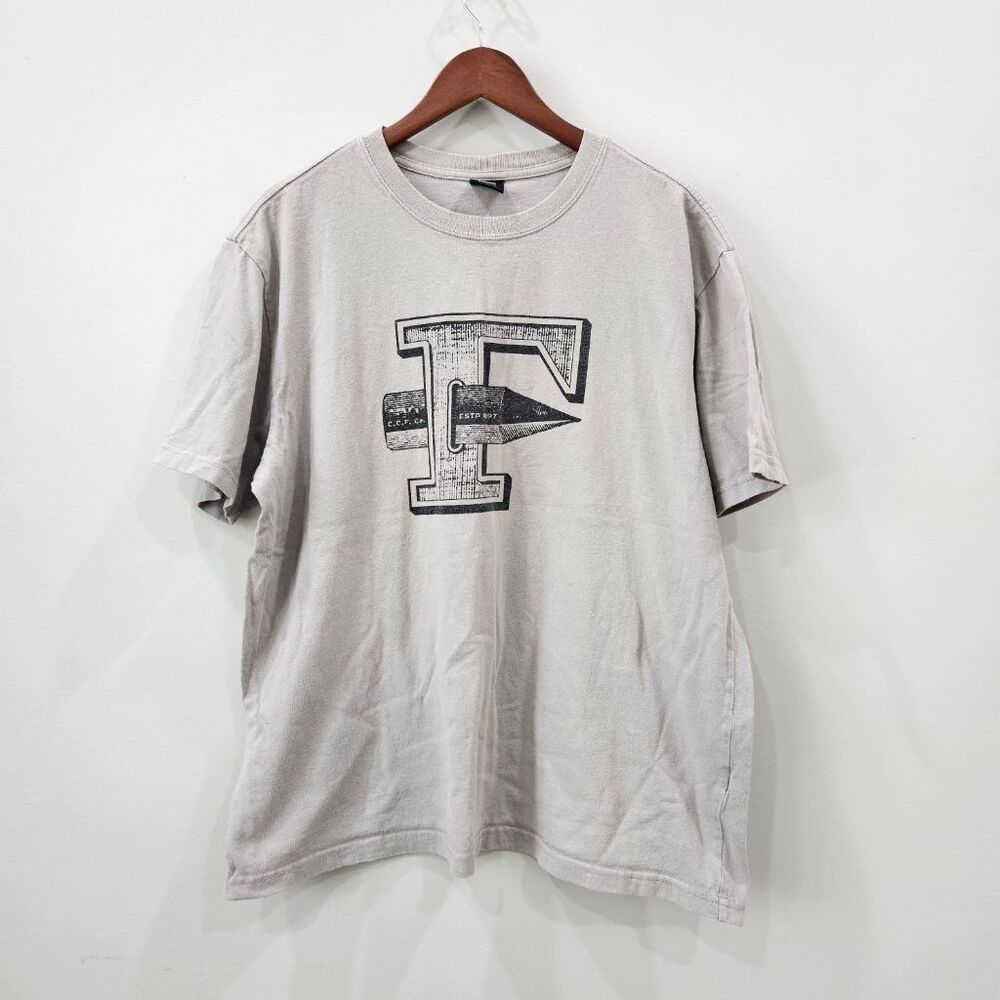 Filson Mens XL Pioneer Graphic T-Shirt Gray  Made in USA ESTD 1897 Cotton Tee